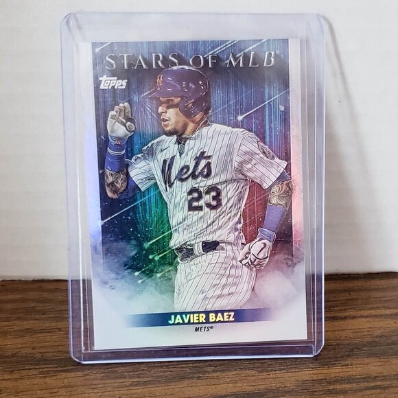 2022 Topps Series 1 Javier Baez Stars of the MLB #SMLB-5 New York Mets - Picture 1 of 3